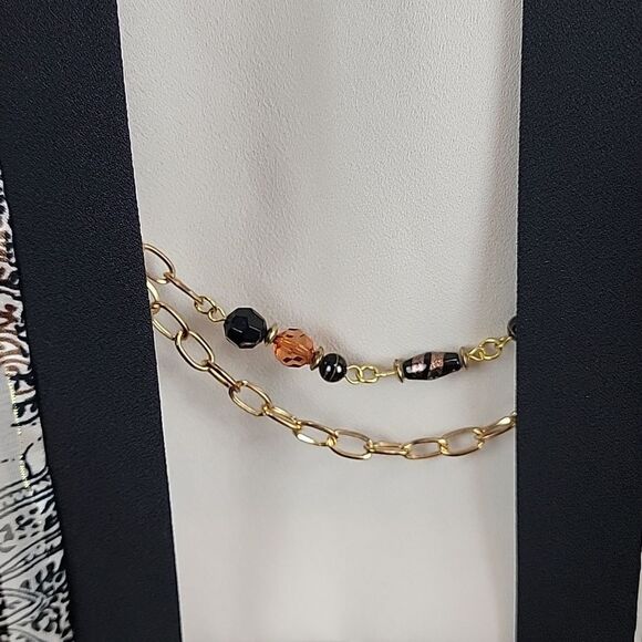 R&M Richard's vintage 80's sheer jacket with beige top Size 8 - Picture 5 of 11